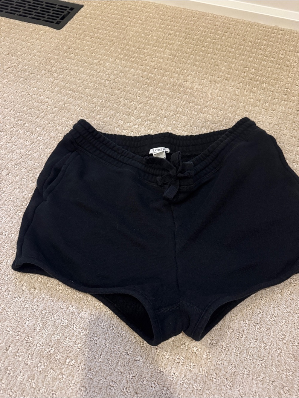 J. Crew Black Athletic Cotton Drawstring Shorts